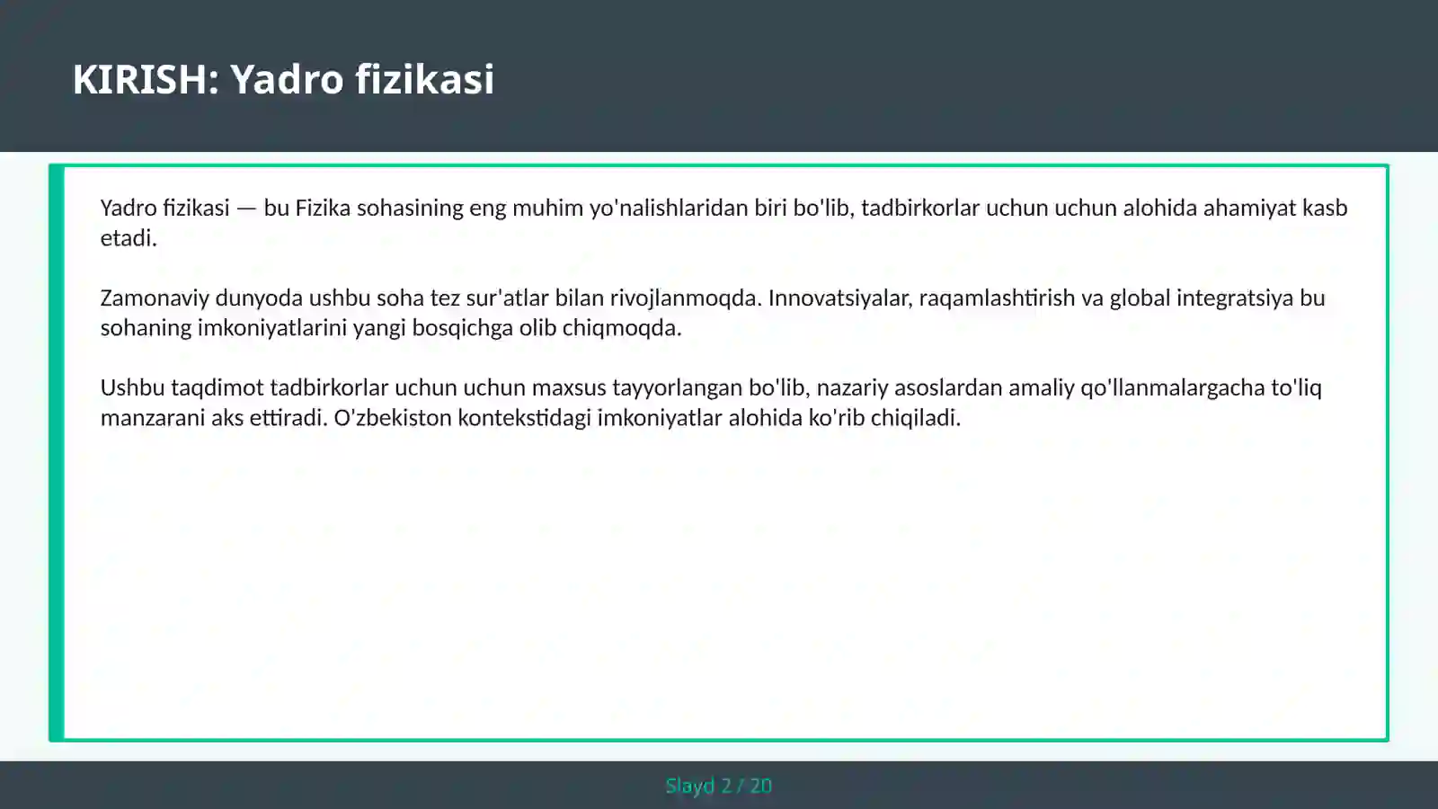 Product slide 2