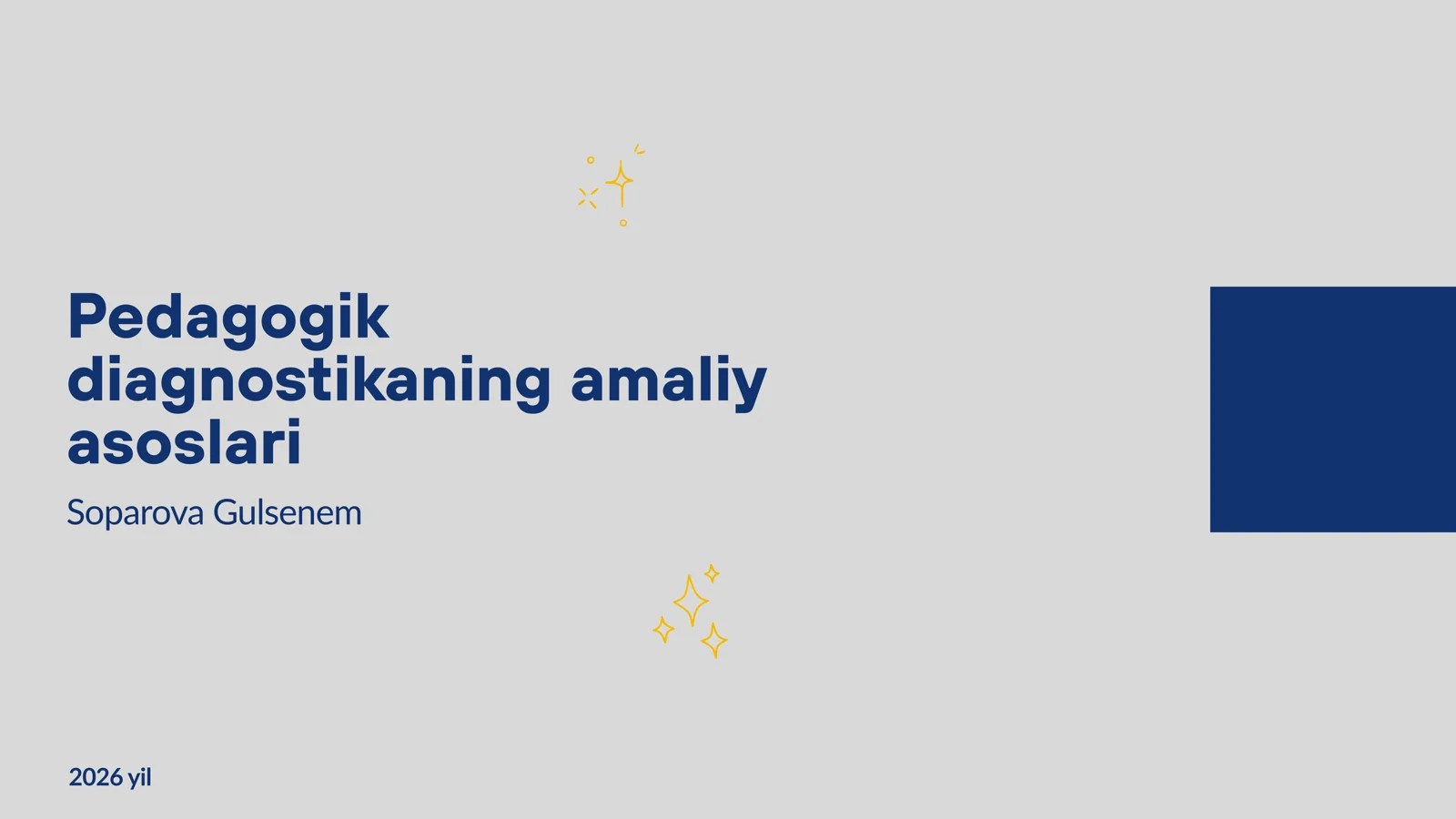 Pedagogik diagnostika