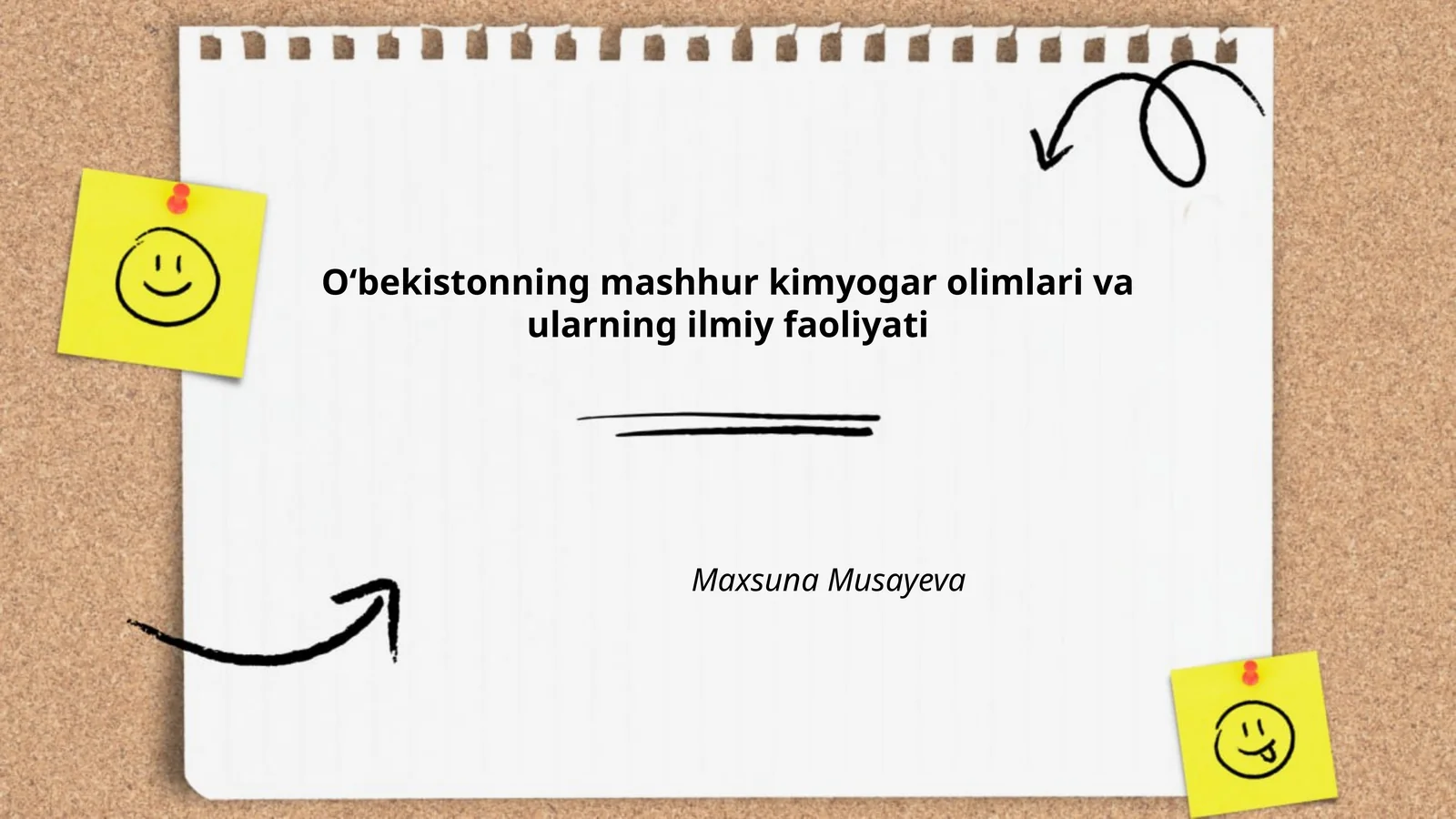 Oʻbekistonning mashhur kimyogar olimlari va ularning ilmiy faoliyati