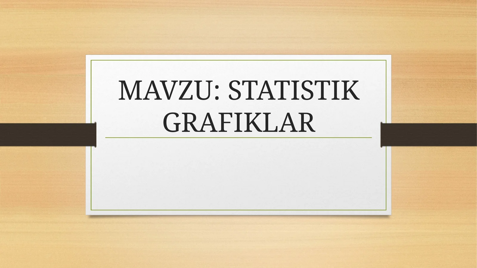 Statistika grafiklar