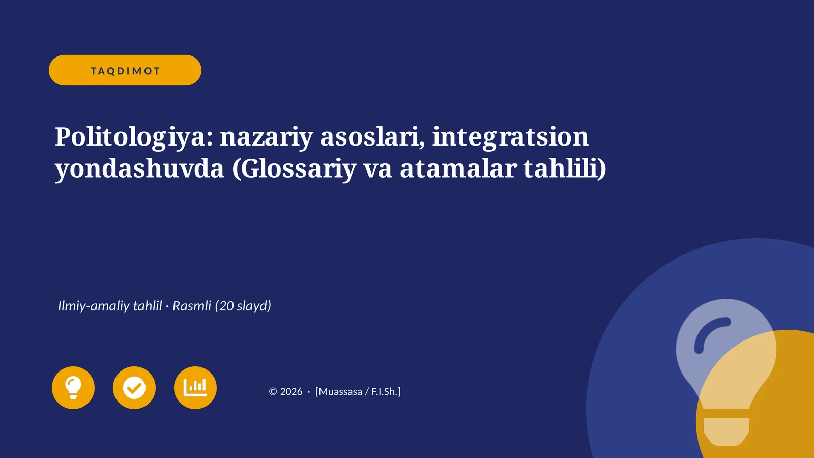 Politologiya: nazariy asoslari, integratsion yondashuvda (Glossariy va atamalar tahlili)