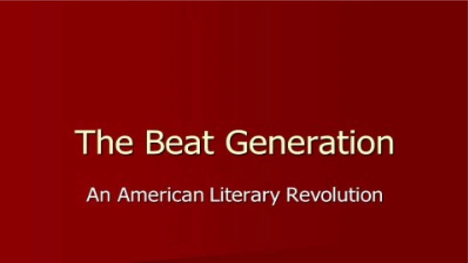 Beat Generation