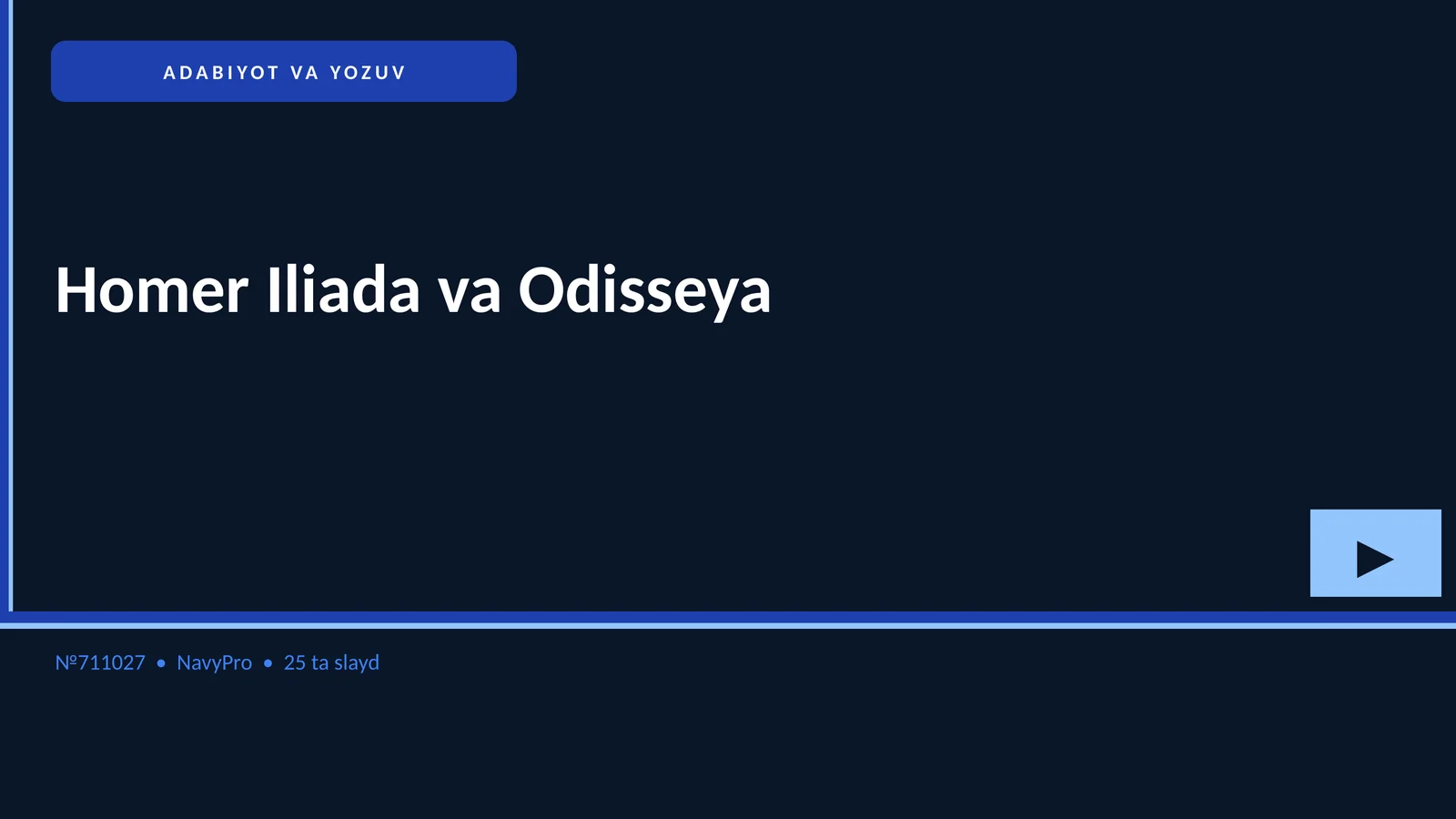 Homer Iliada va Odisseya