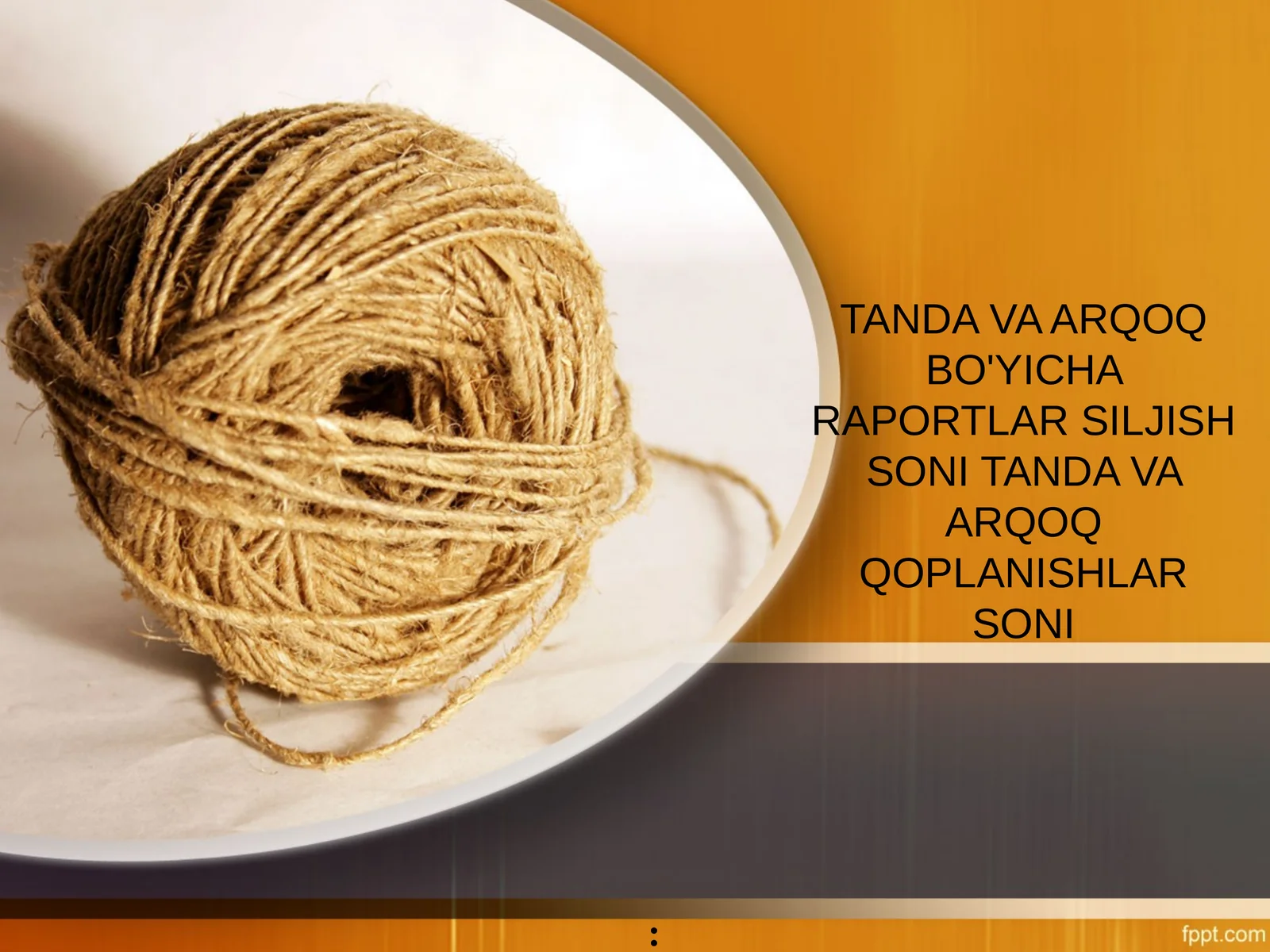 TANDA VA ARQOQ BO'YICHA RAPORTLAR SILJISH SONI TANDA VA ARQOQ QOPLANISHLAR SONI