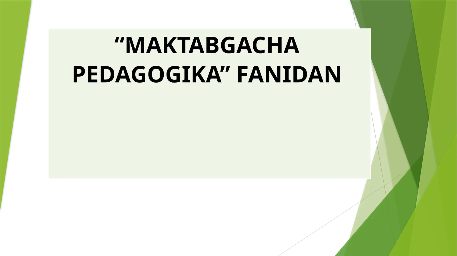 Maktabgacha pedagogikaning boshqa fanlar bilan aloqasi