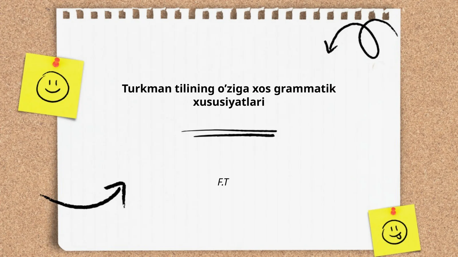 Turkman tilining o’ziga xos grammatik xususiyatlari