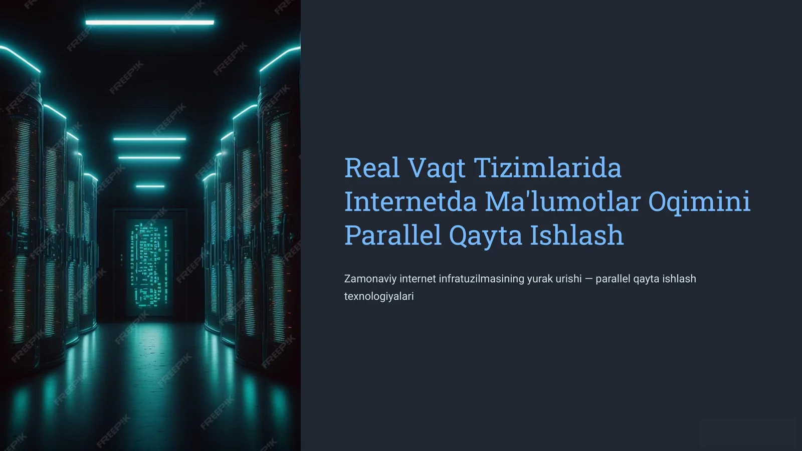 Real Vaqt Tizimlarida Internetda Ma'lumotlar Oqimini Parallel Qayta Ishlash