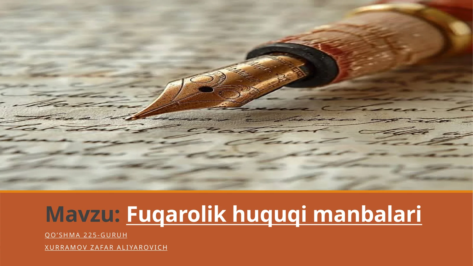 Fuqarolik huquqi manbalari