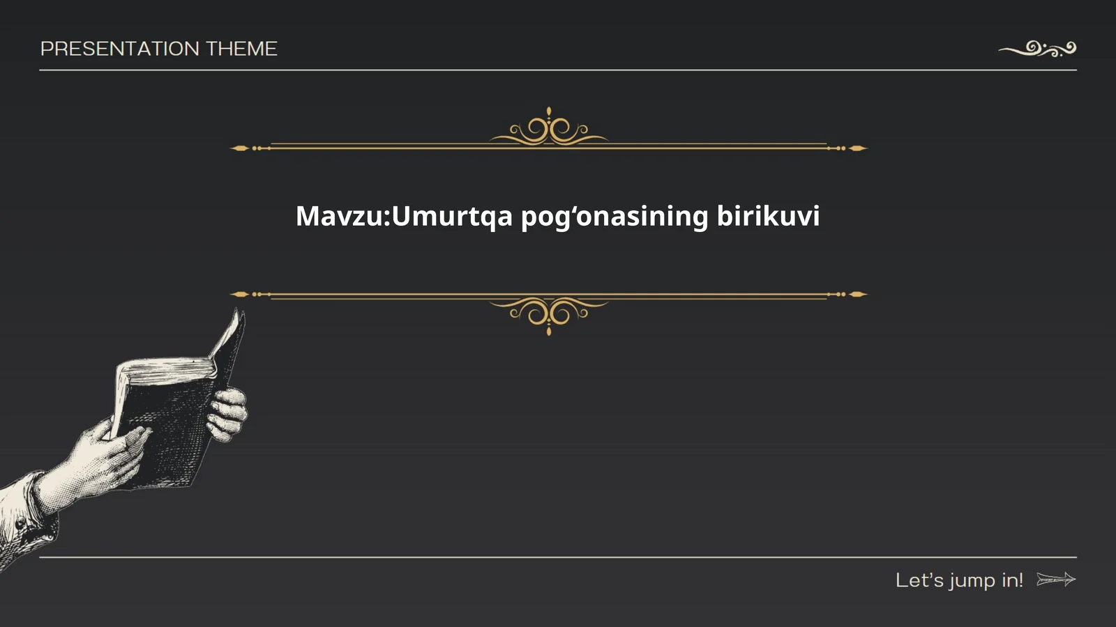 Umurtqa pog‘onasining birikuvi