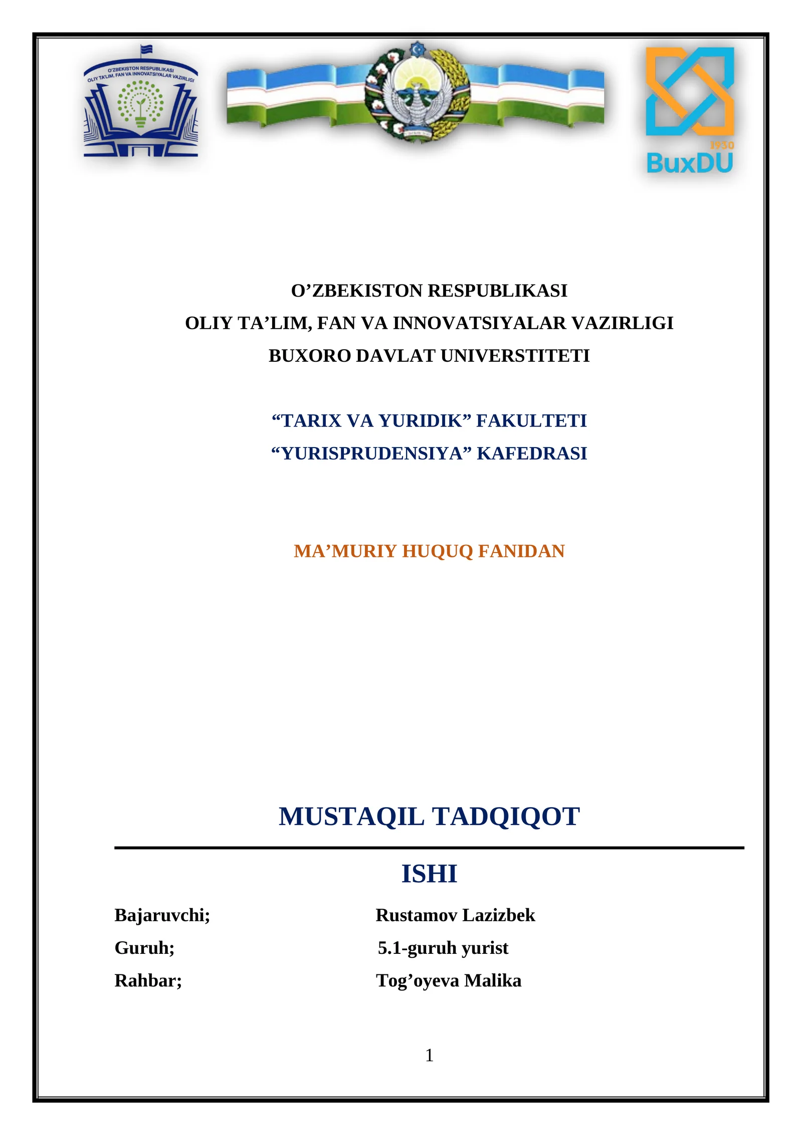 Xorijiy mamlakatlarda ma’muriy yustitsiya