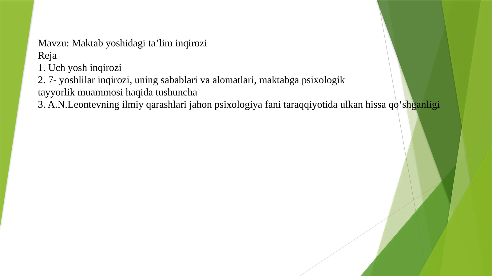 Maktab yoshidagi ta’lim inqirozi