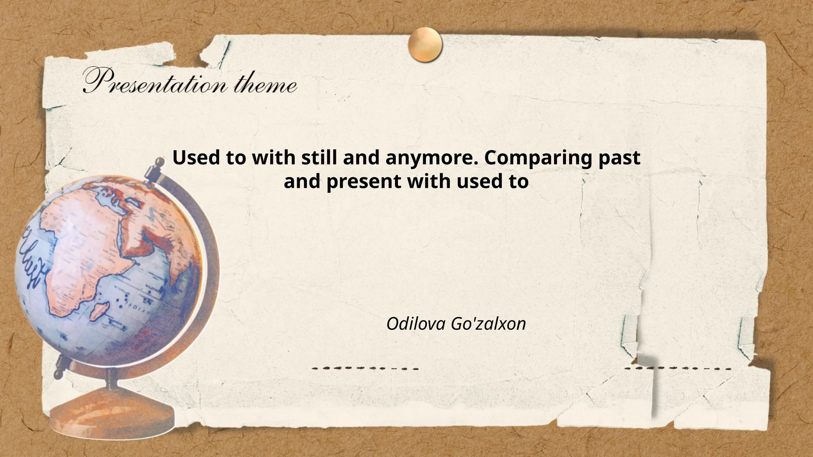 Used to with still and anymore. Comparing past and present with used to