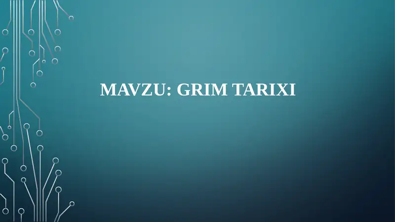 GRIM TARIXI