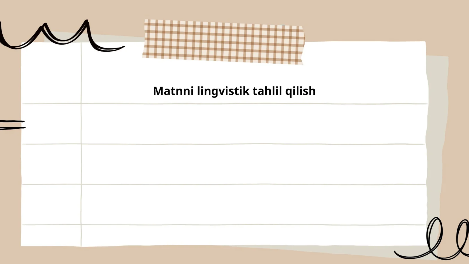 Matnni lingvistik tahlil qilish