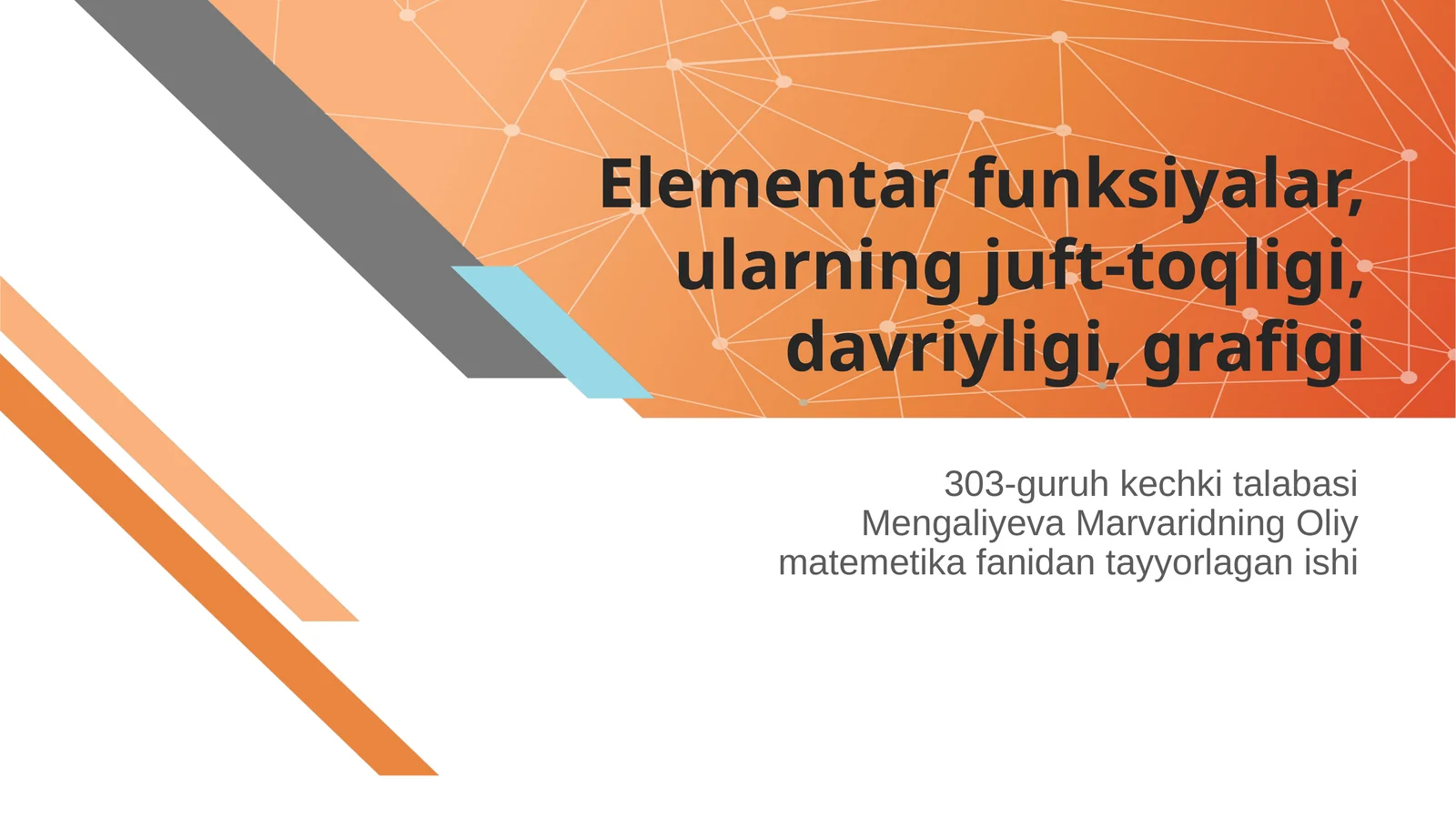 elementar funksiyalar