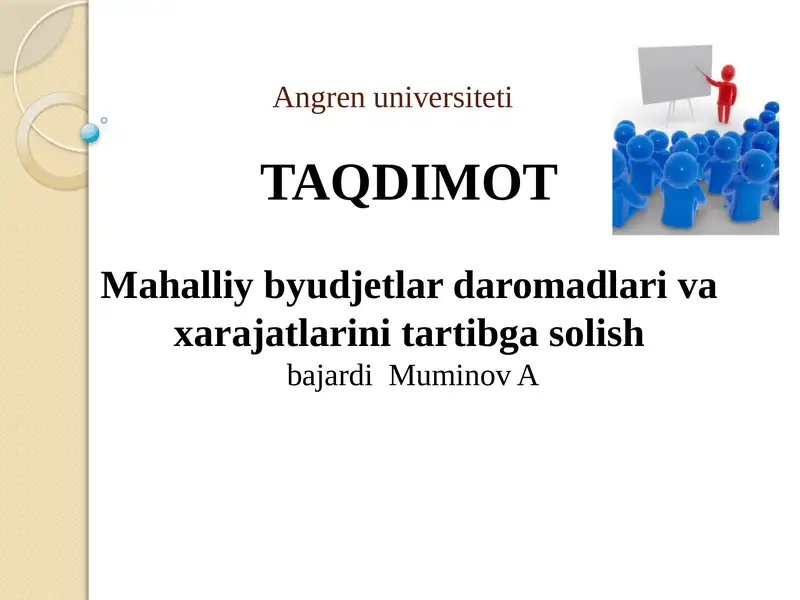 Mahalliy byudjetlardagi romadlar va xarajatlarini tartibga solish