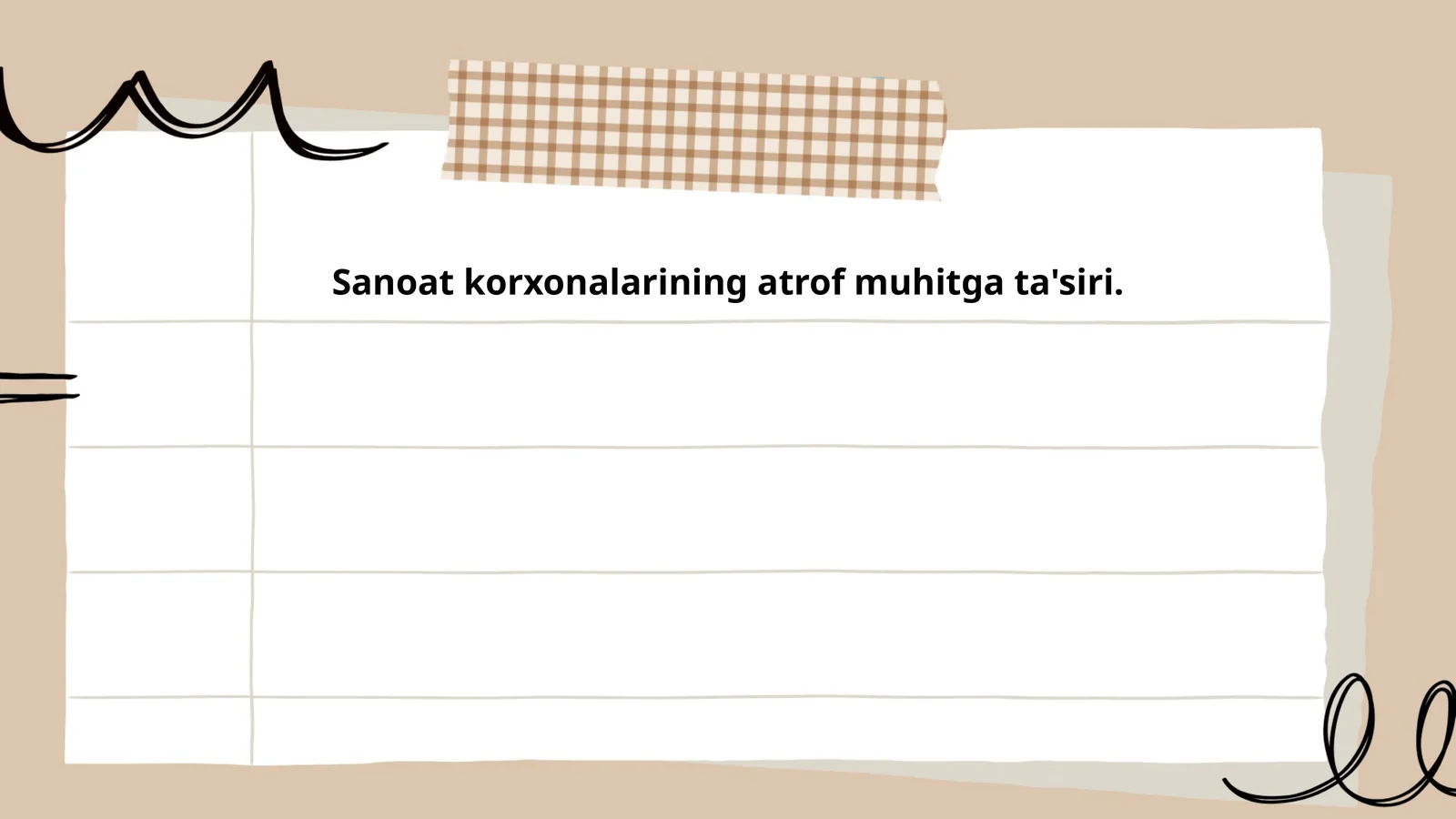 Sanoat korxonalarining atrof muhitga ta'siri