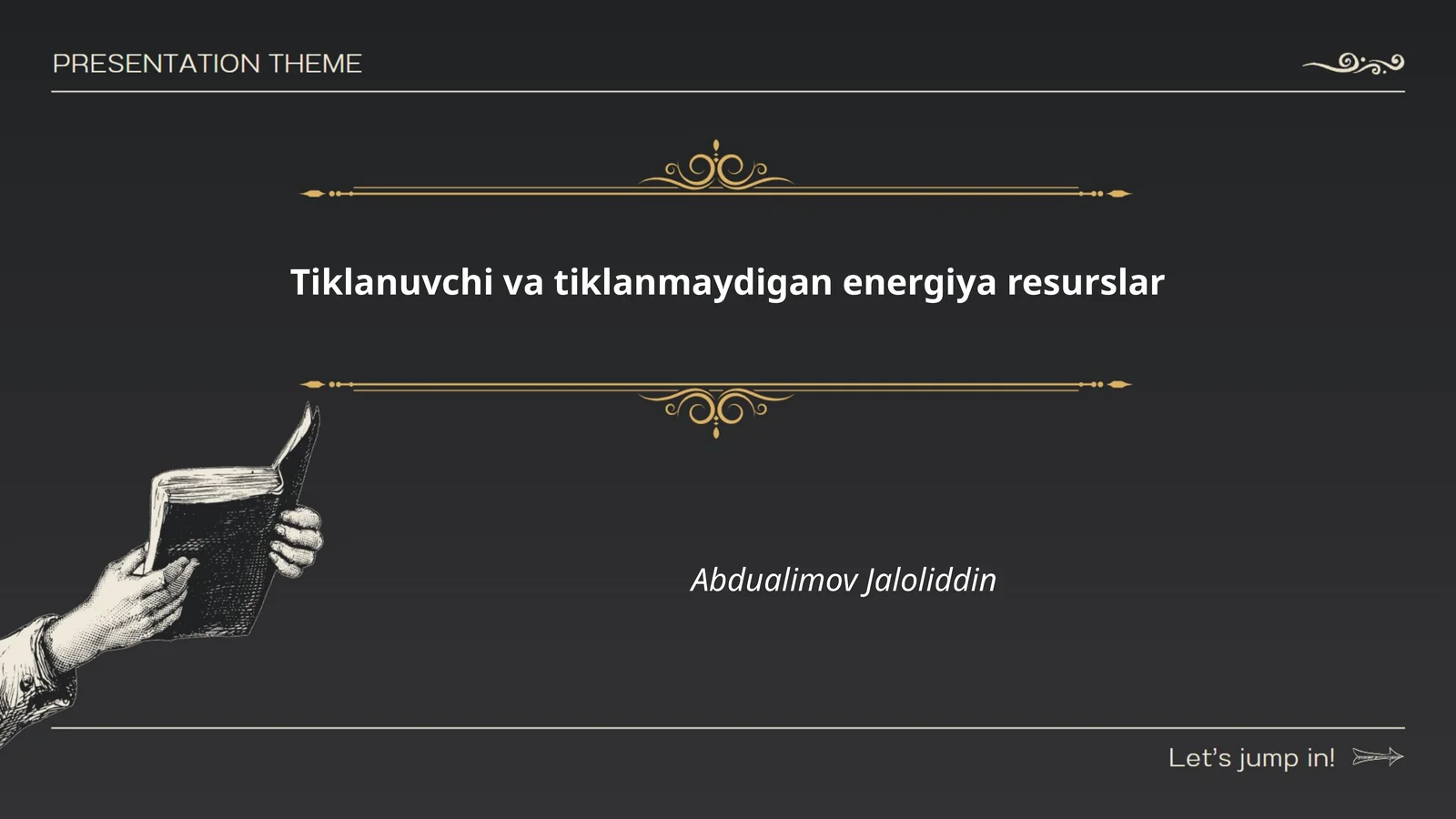 Tiklanuvchi va tiklanmaydigan energiya resurslar