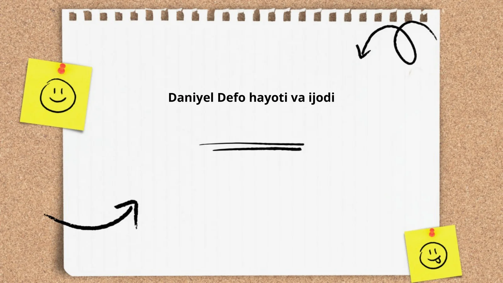 Daniyel Defo hayoti va ijodi
