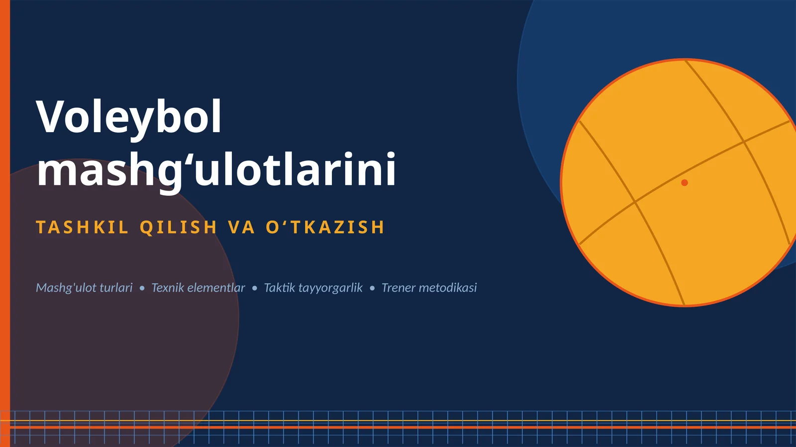 Voleybol mashg'ulotlari