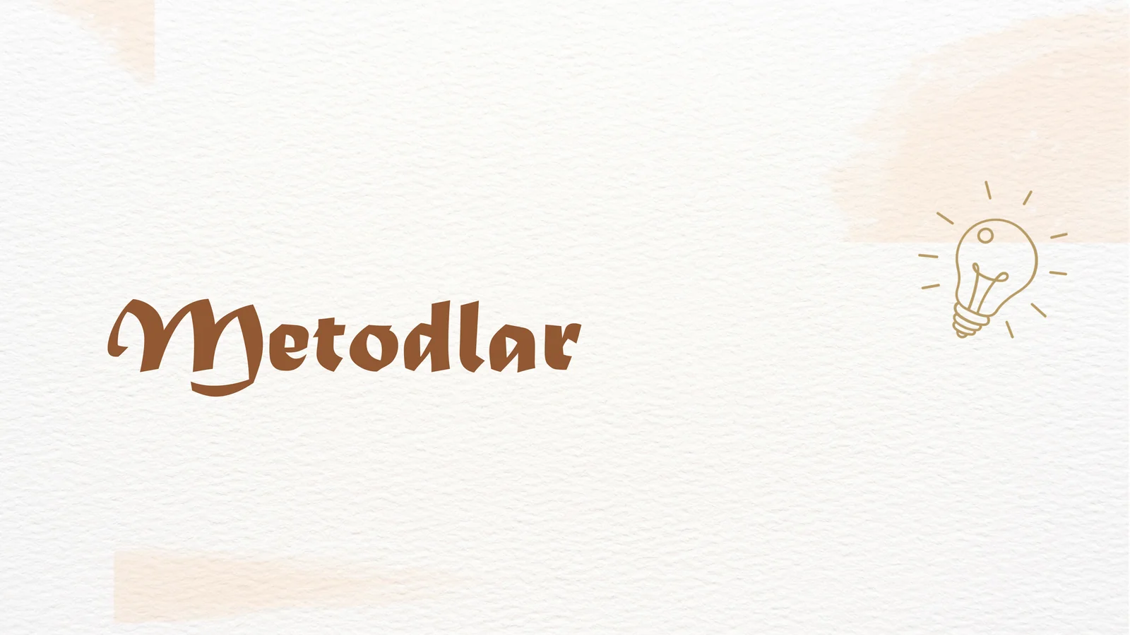 Dars o'tish uchun "20 Metod"