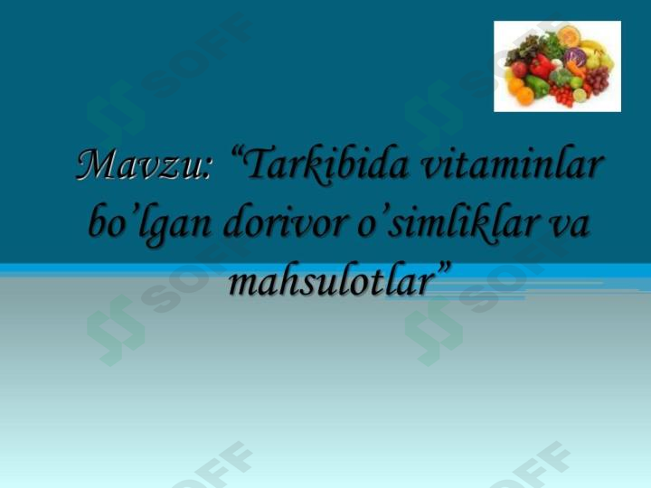 Product slide 1