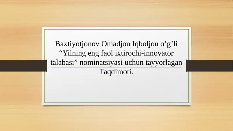 Product slide 1