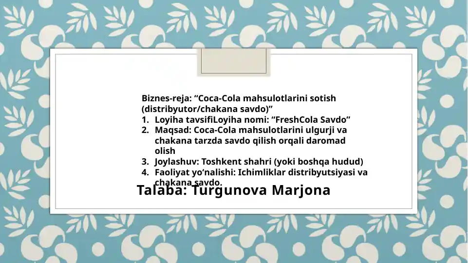 Product slide 1