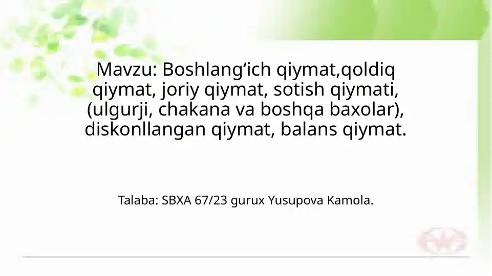 Product slide 1